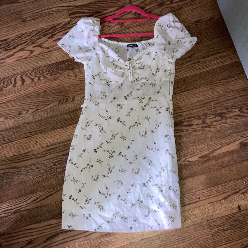 Puff sleeve baby flower day dress